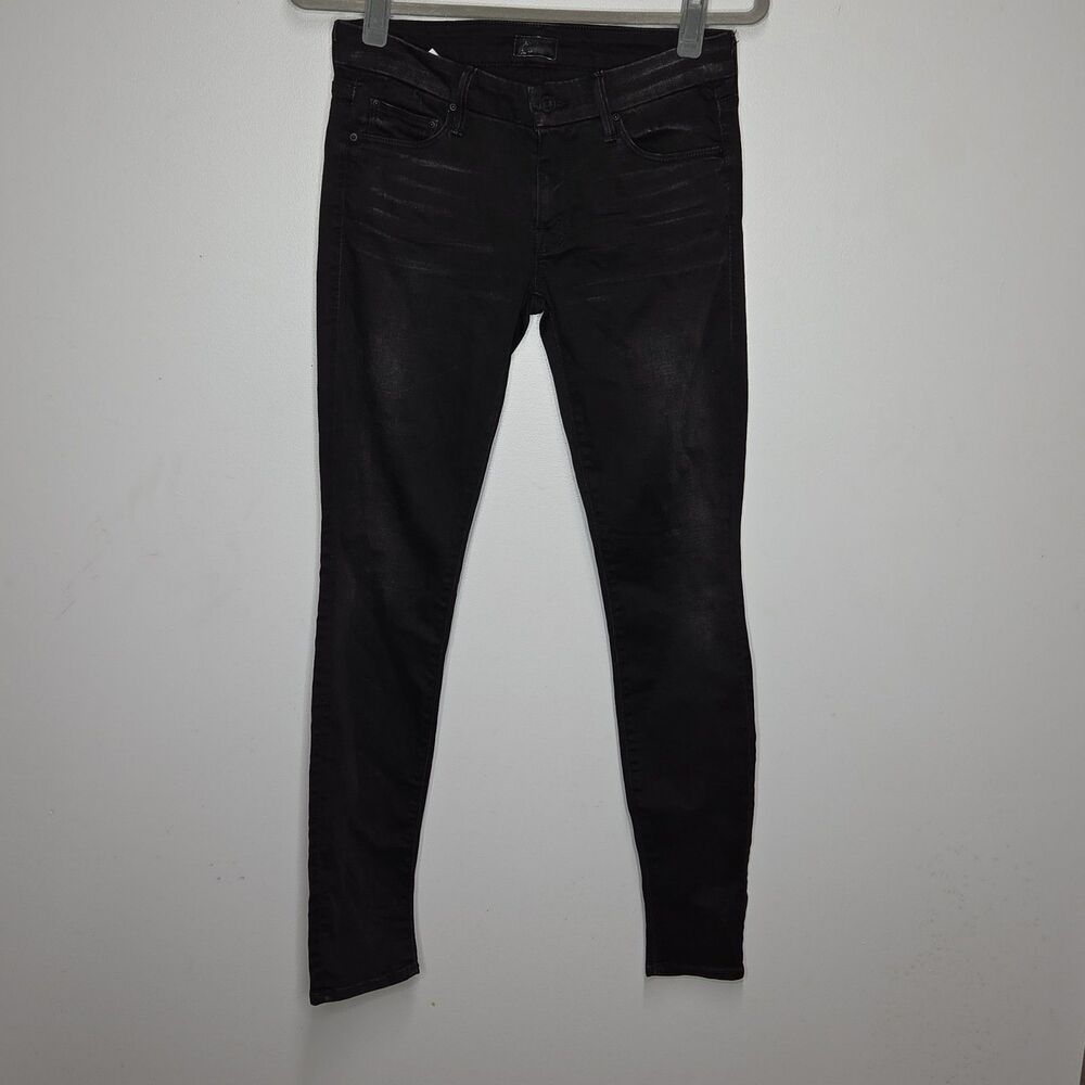 MOTHER The Looker Skinny Jeans Size 27 Last Ride Dark Wash Black Denim 1001-170